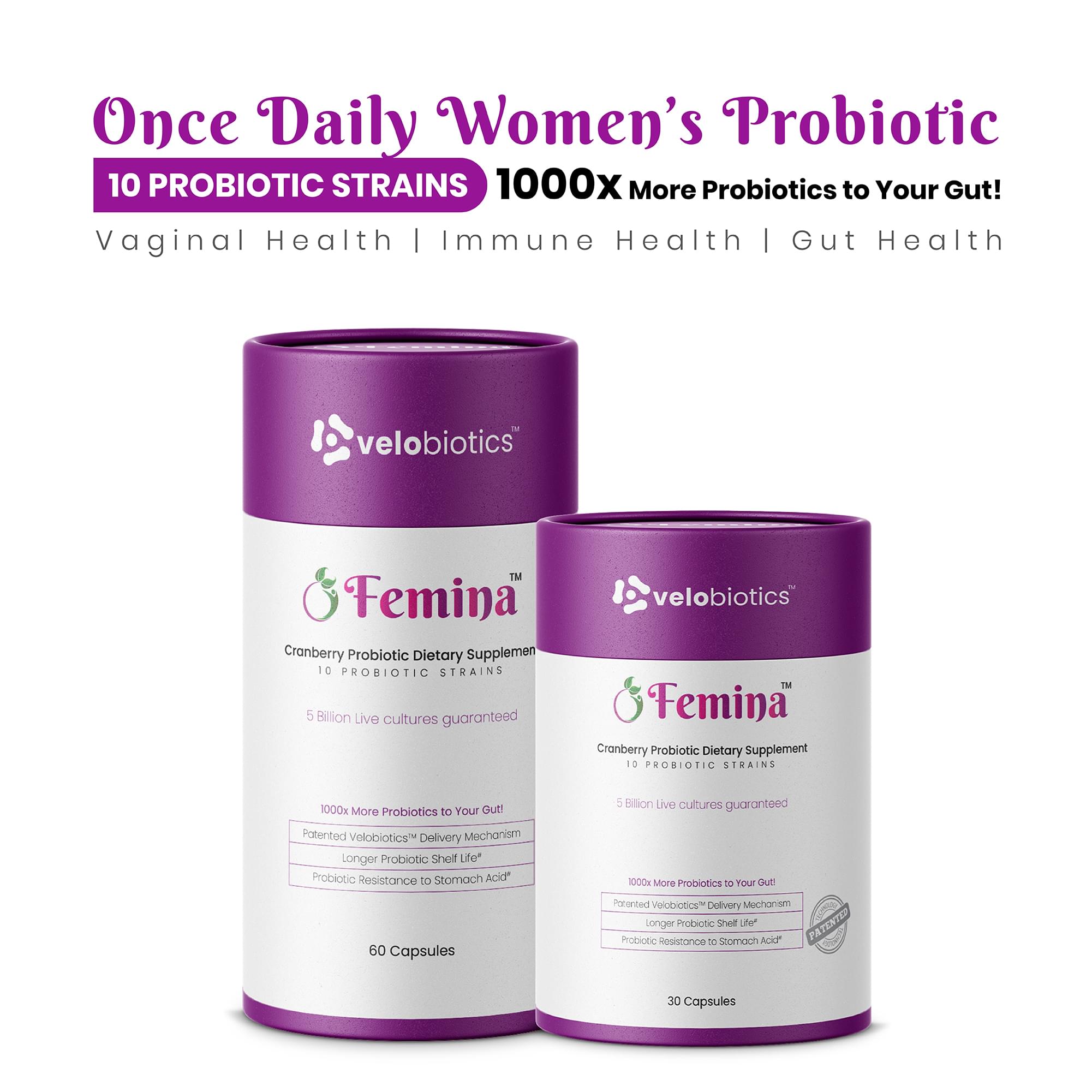 Femina Probiotics For Womens Health Velobiotics 2468